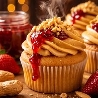 Peanut Butter and Jelly Cupcakes