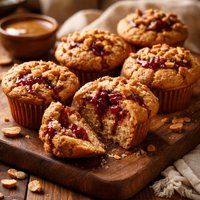 Peanut Butter and Jelly Mini or Regular Size Muffins