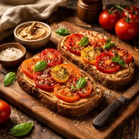 Peanut Butter and Tomato Toast