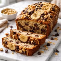 Peanut Butter Banana Chocolate Chip Bread