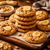 Peanut Butter Banana Cookies