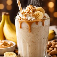 Peanut Butter Banana Milk Shake
