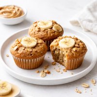 Peanut Butter Banana Muffins