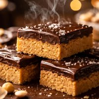 Peanut Butter Bars with Chocolate Ganache