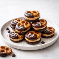Peanut Butter Chocolate Pretzel Sandwiches