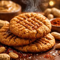 Peanut Butter Cookies with Cayenne