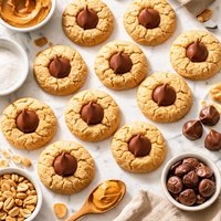 Peanut Butter Cookies with Kisses
