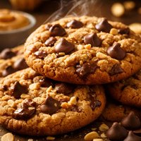 Peanut Butter Cookies with Milk Chocolate Chips