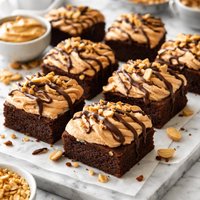 Peanut Butter Cream Topped Brownies