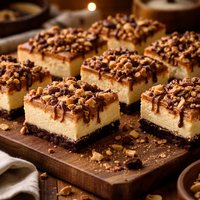Peanut Butter Crunch Cheesecake Squares