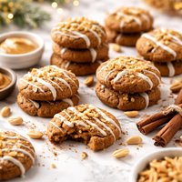 Peanut Butter Gingerbread Cookies