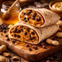 Peanut Butter Honey and Chocolate Chip Wrap