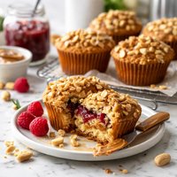 Peanut Butter Jam Sandwich Muffins