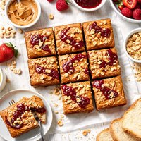 Peanut Butter Jelly Snack Cake