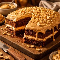 Peanut Butter Melt Away Cake