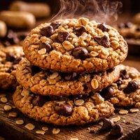 Peanut Butter Oat Chocolate Chip Cookies