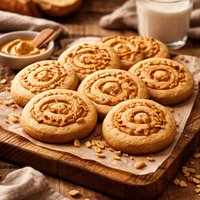 Peanut Butter Pinwheel Cookies