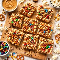 Peanut Butter Popcorn Bars