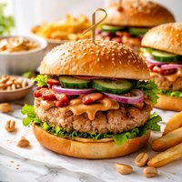 Peanut Butter Turkey Burgers
