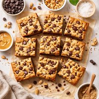 Peanut Chocolate Chip Blondies