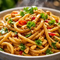 Peanut Cilantro Noodles