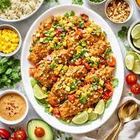 Peanut Ginger Chicken with California Salsa