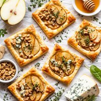 Pear and Blue Cheese Tartlets