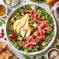 Pear and Prosciutto Di Parma Salad