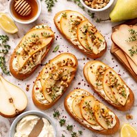 Pear and Smoked Gouda Snack