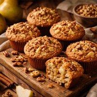 Pear and Walnut Muffins