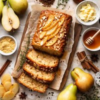 Pear Bread with Vanilla and Ginger