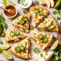 Pear Brie Jalapeno Quesadilla Appetizers