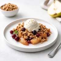Pear Cranberry Crumble