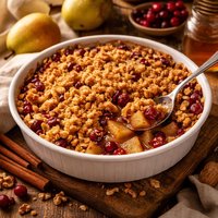 Pear Cranberry Crumble Crisp