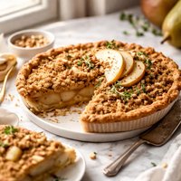 Pear Crumble Pie
