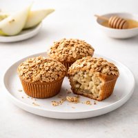 Pear Oatmeal Muffins
