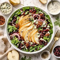 Pear Salad with Blue Cheese Dressing