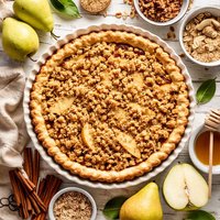 Pear Streusel Pie