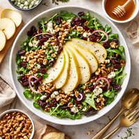 Pear Walnut Salad with Artisan Bleu Cheese