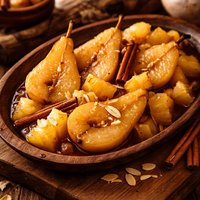 Pears and Pineapple Poached in Amaretto Crock Pot