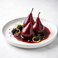Pears in Red Wine
