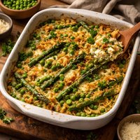 Peas and Asparagus Casserole