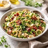 Peas Pasta Bacon Salad
