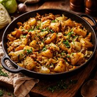 Peasant Style Potatoes Cabbage