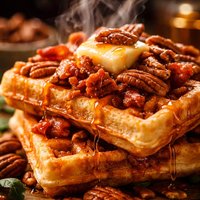 Pecan and Bacon Waffles