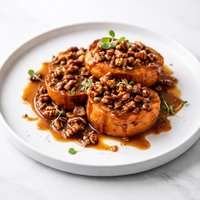 Pecan Caramel Crusted Sweet Potatoes