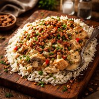 Pecan Chicken a La King