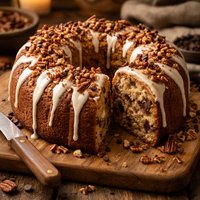 Pecan Chip Tube Cake