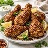 Pecan Crusted Chicken Drumsticks