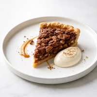 Pecan Pie with Bourbon Creme